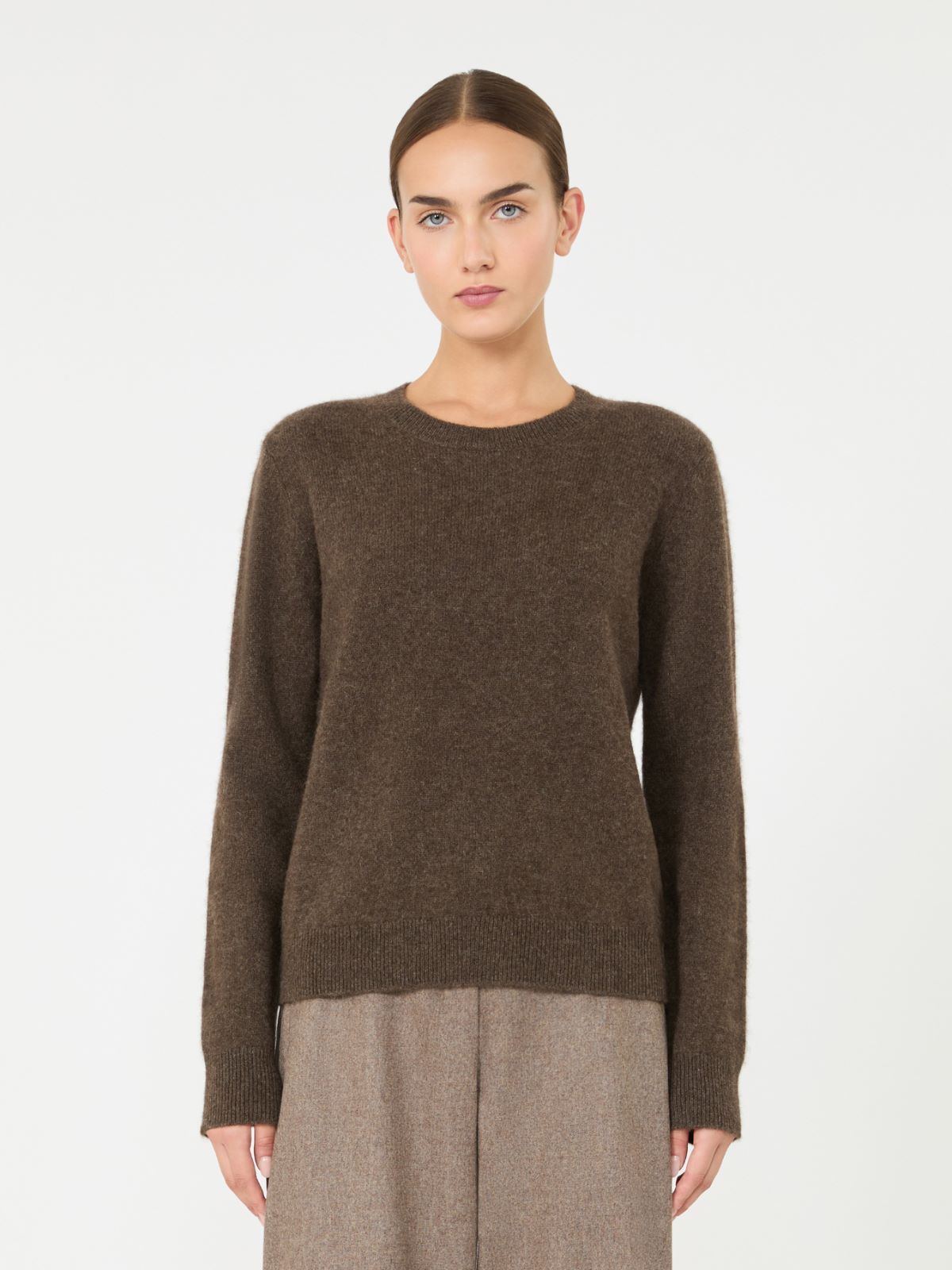 Yak yarn crew-neck sweater - BROWN - Max Mara - 2