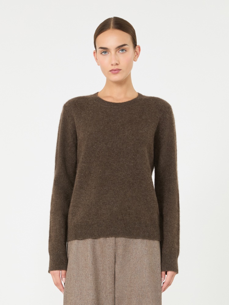 Yak yarn crew-neck sweater - BROWN - Max Mara - 2
