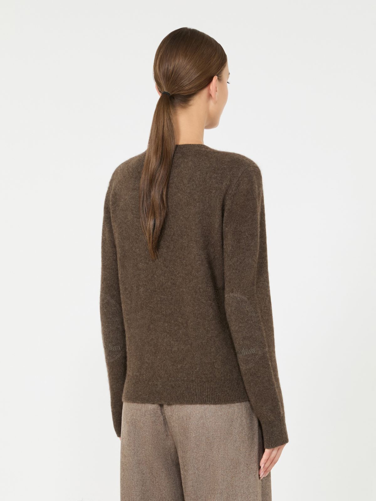 Yak yarn crew-neck sweater - BROWN - Max Mara - 3