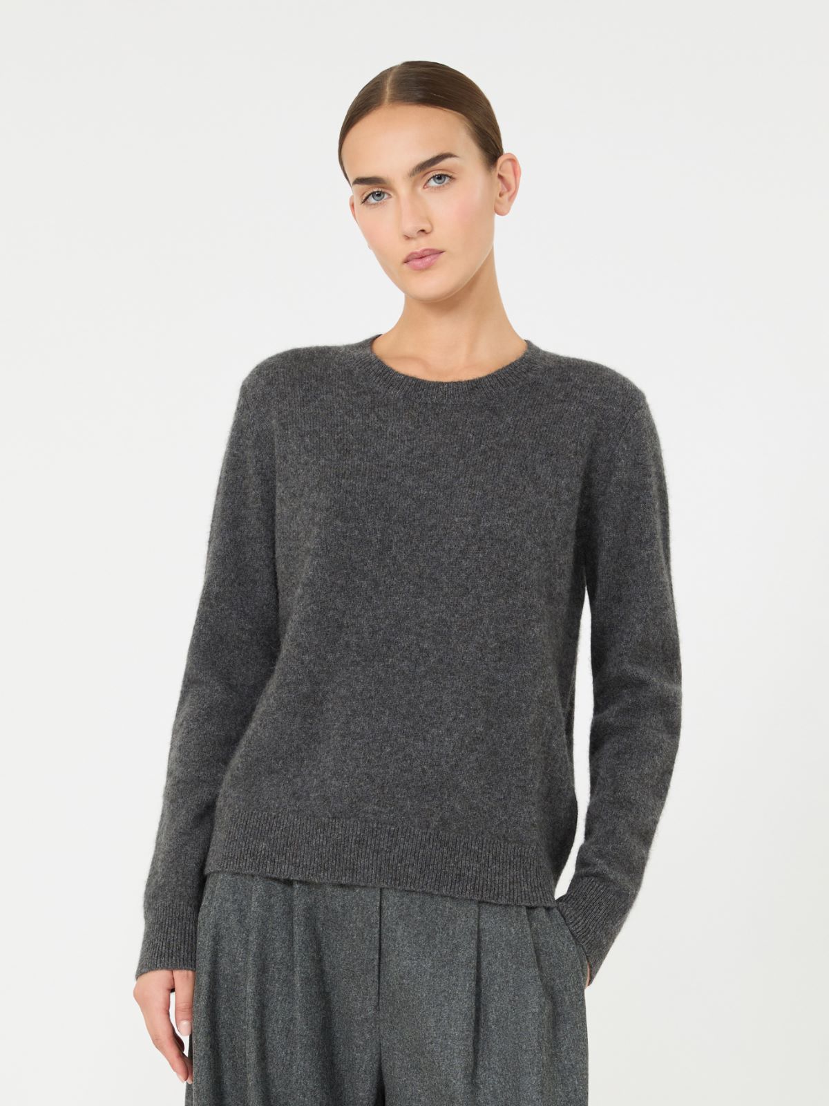 Yak yarn crew-neck sweater - MEDIUM GREY - Max Mara - 2