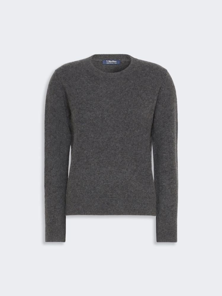 Yak yarn crew-neck sweater - MEDIUM GREY