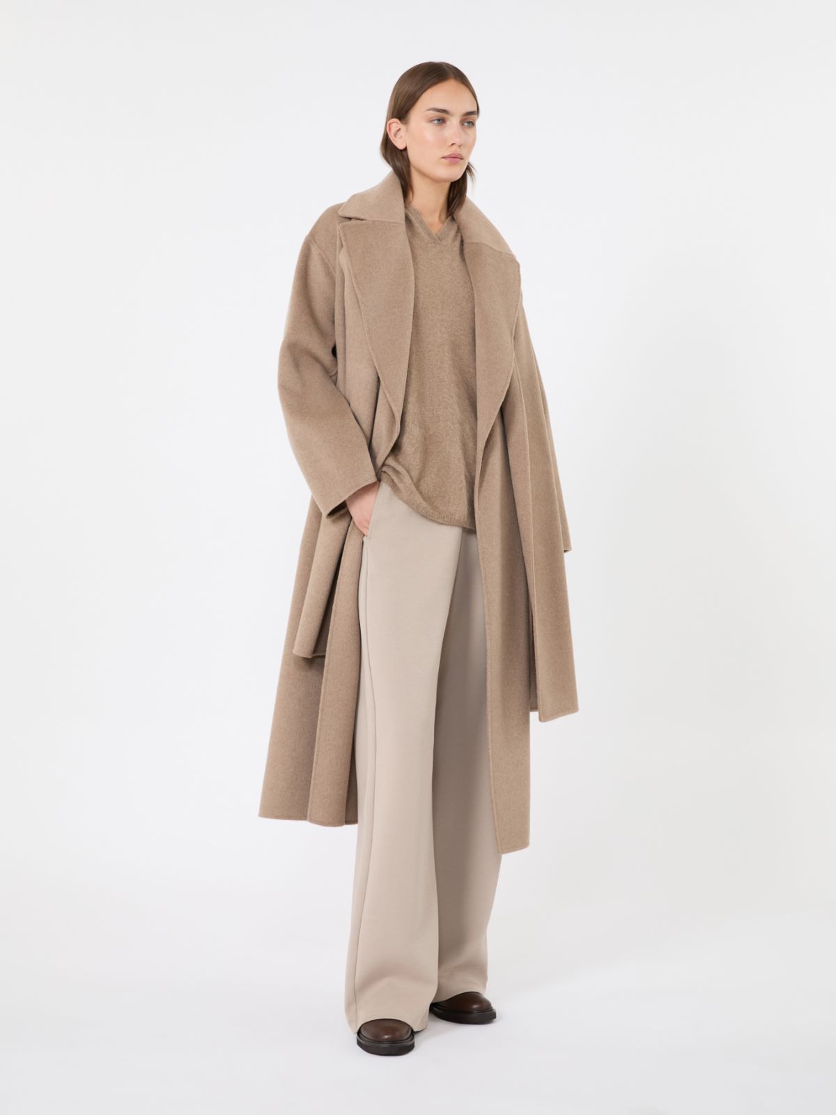 Kapuzenpullover aus angerautem Kaschmir + TON - Max Mara
