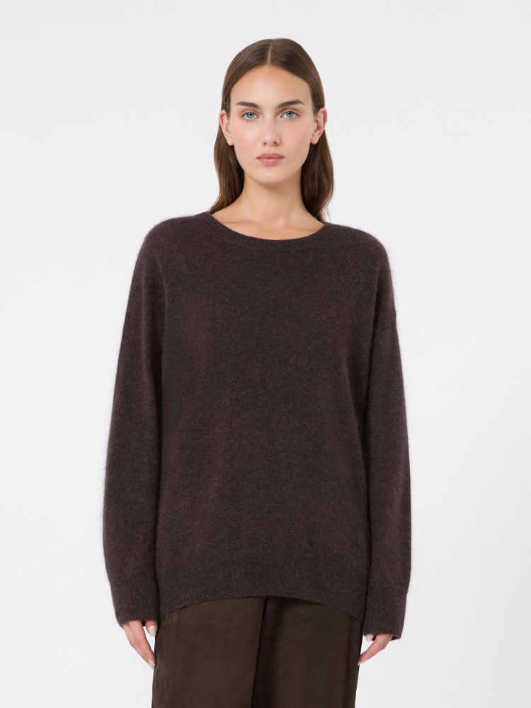Brushed cashmere yarn sweater - BROWN - Max Mara - 2