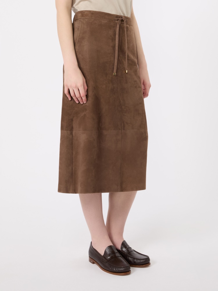Suede midi skirt - MUD - 2