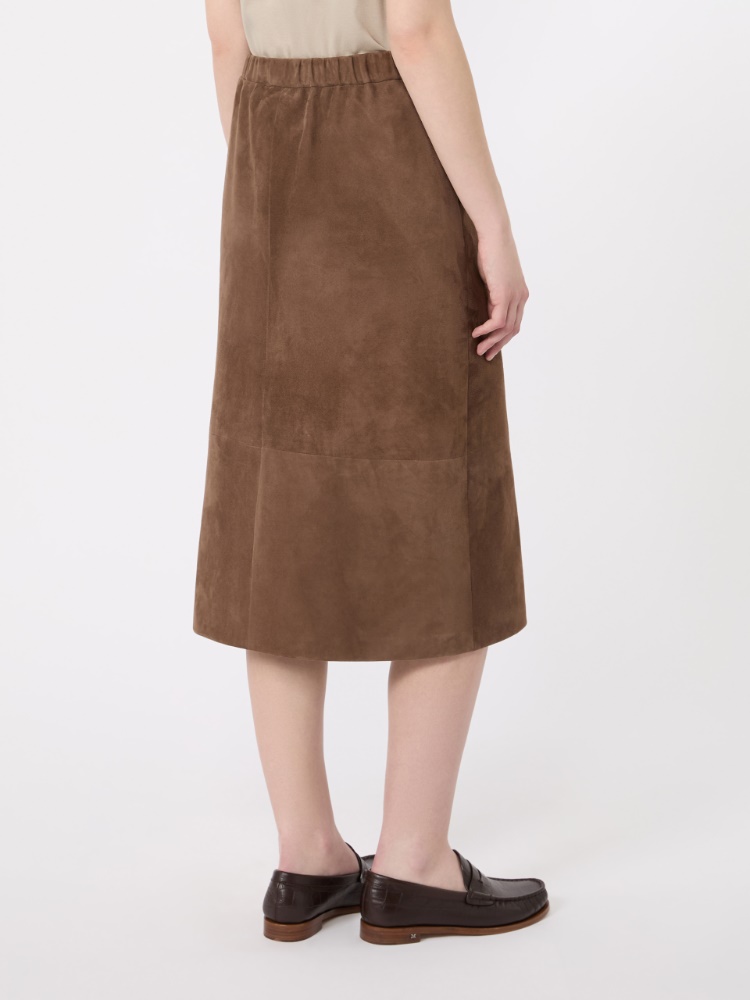 Suede midi skirt - MUD - 3