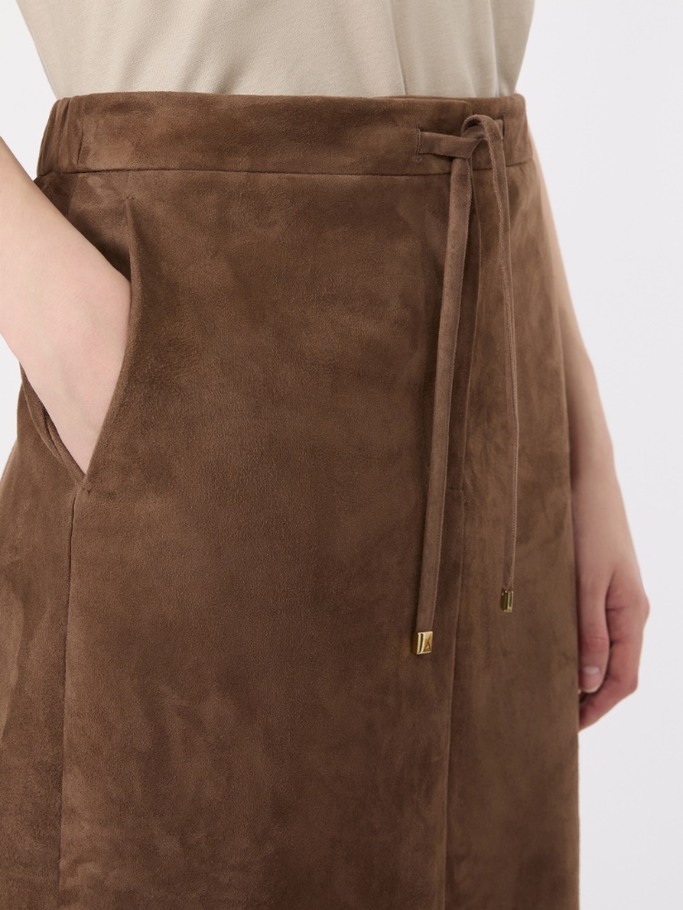 Suede midi skirt - MUD - 4