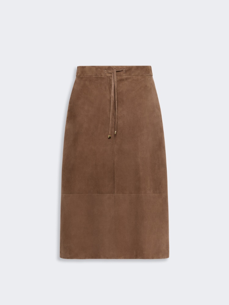 Suede midi skirt - MUD - 5