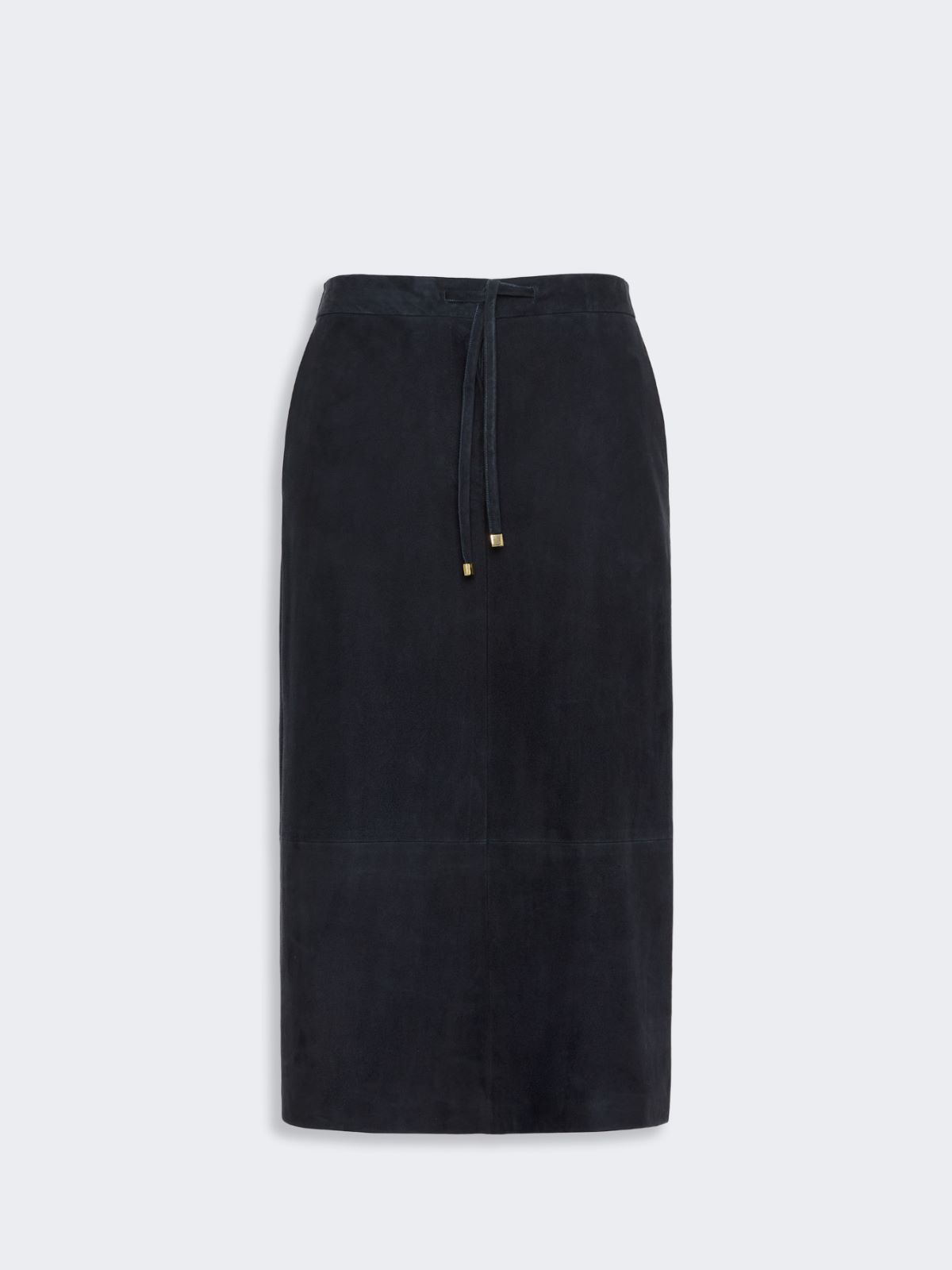 Suede midi skirt - MIDNIGHTBLUE - Max Mara - 4