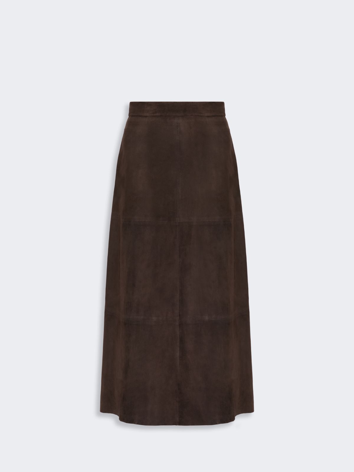 Flared suede skirt - BROWN - Max Mara - 4