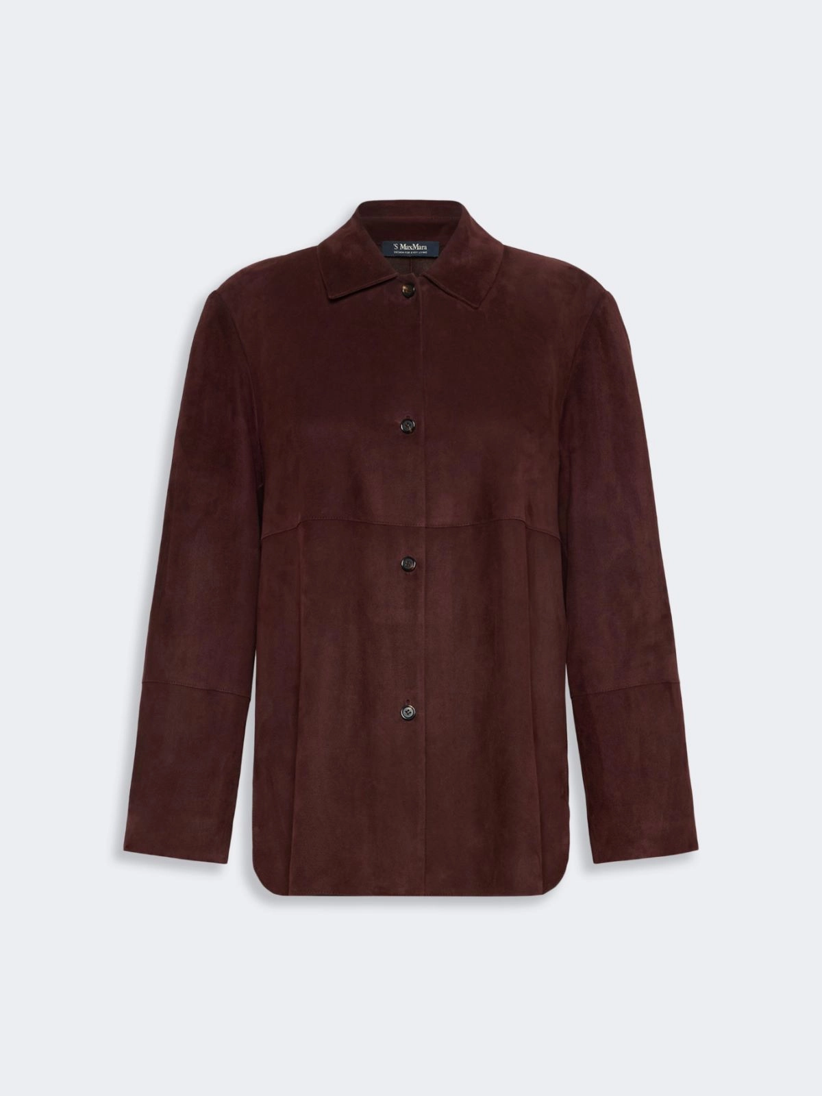 Jacke aus Wildleder - DUNKELROT - Max Mara - 4