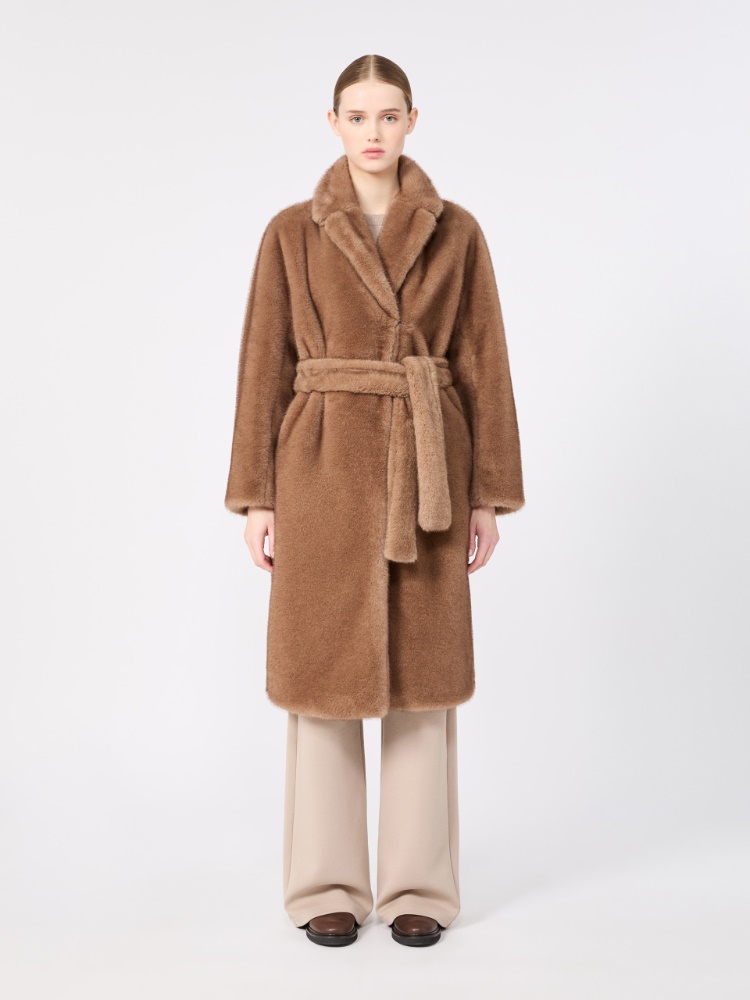 Cappotto a vestaglia dalla texture soffice - BEIGE - Max Mara - 2