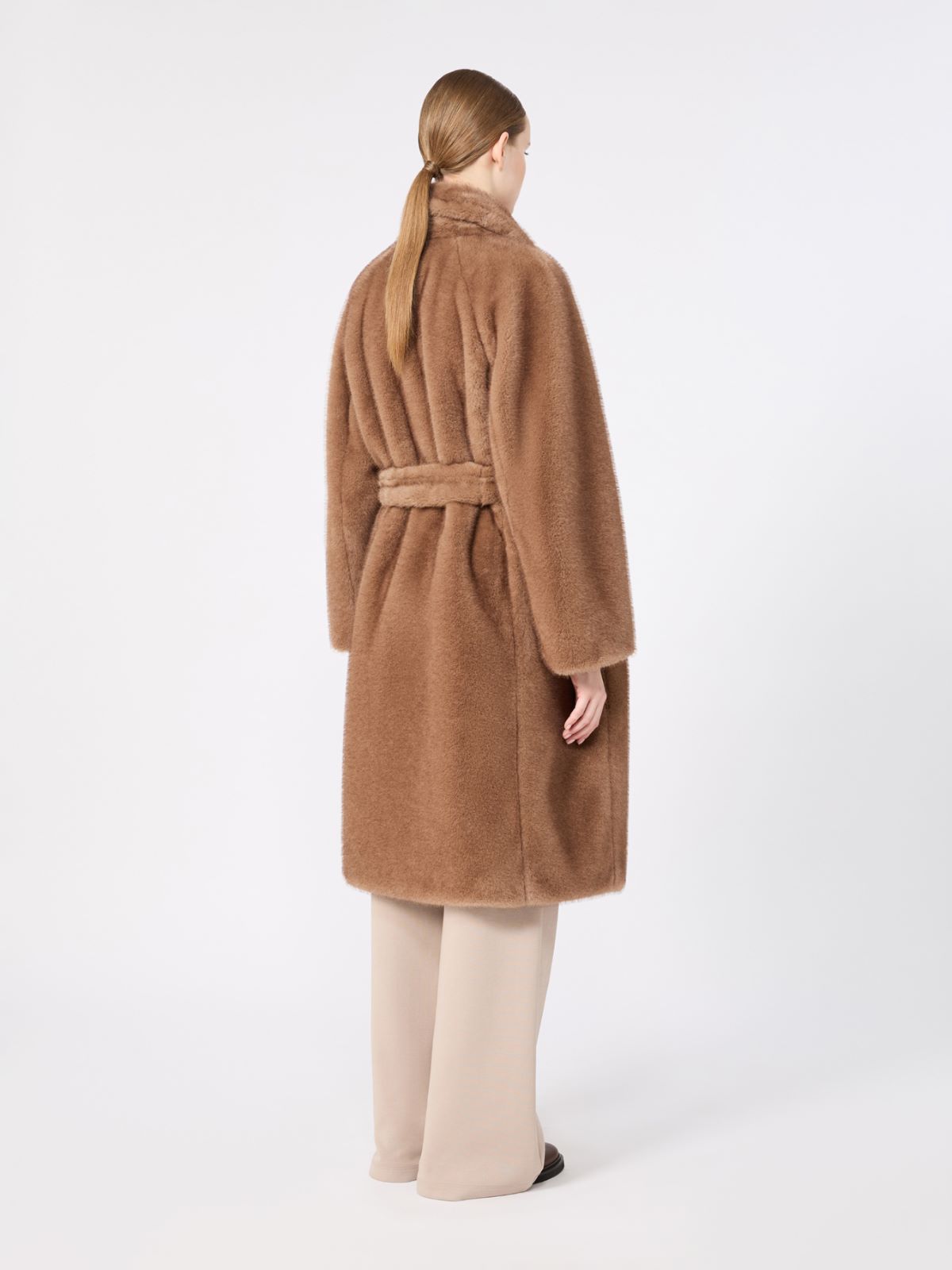 Cappotto a vestaglia dalla texture soffice - BEIGE - Max Mara - 3