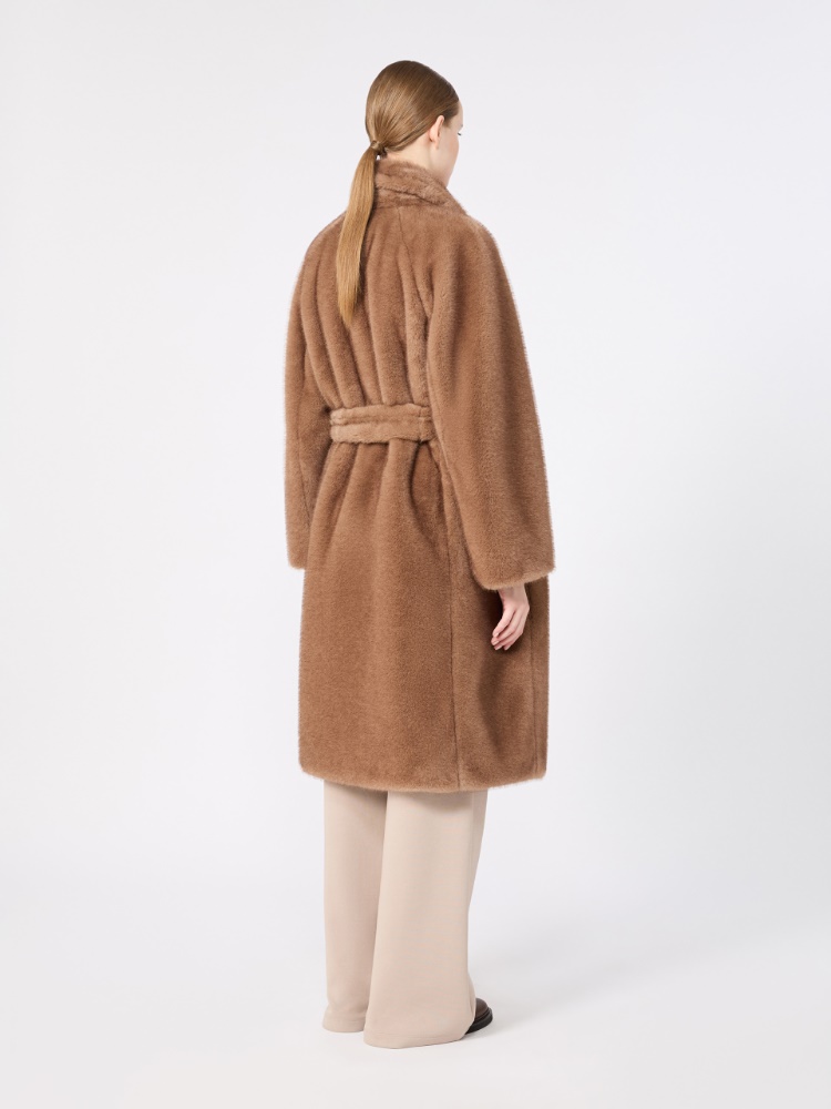 Cappotto a vestaglia dalla texture soffice - BEIGE - Max Mara - 3