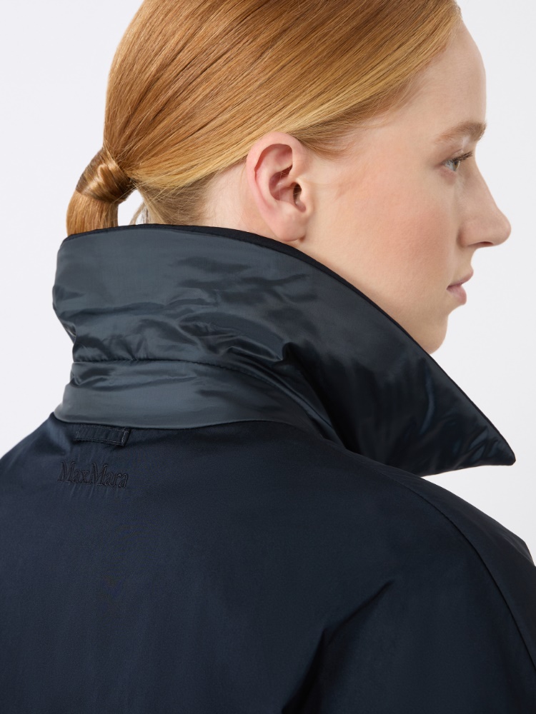 Wendbare wattierte Jacke aus Radzmir und wasserabweisendem Gewebe - ULTRAMARINE - 4