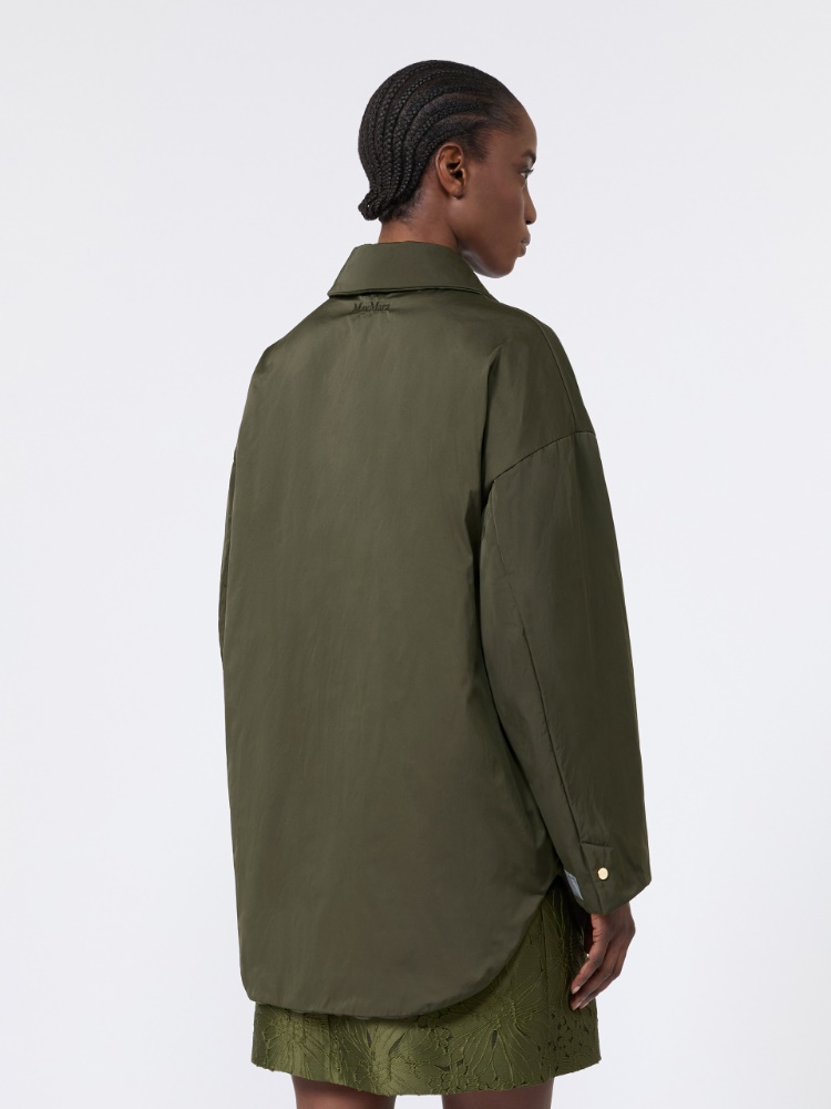 Wendbare wattierte Jacke aus Radzmir und wasserabweisendem Gewebe - KHAKI - 3