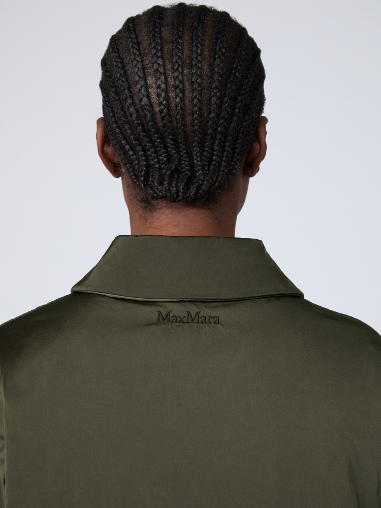 Wendbare wattierte Jacke aus Radzmir und wasserabweisendem Gewebe - KHAKI - 4