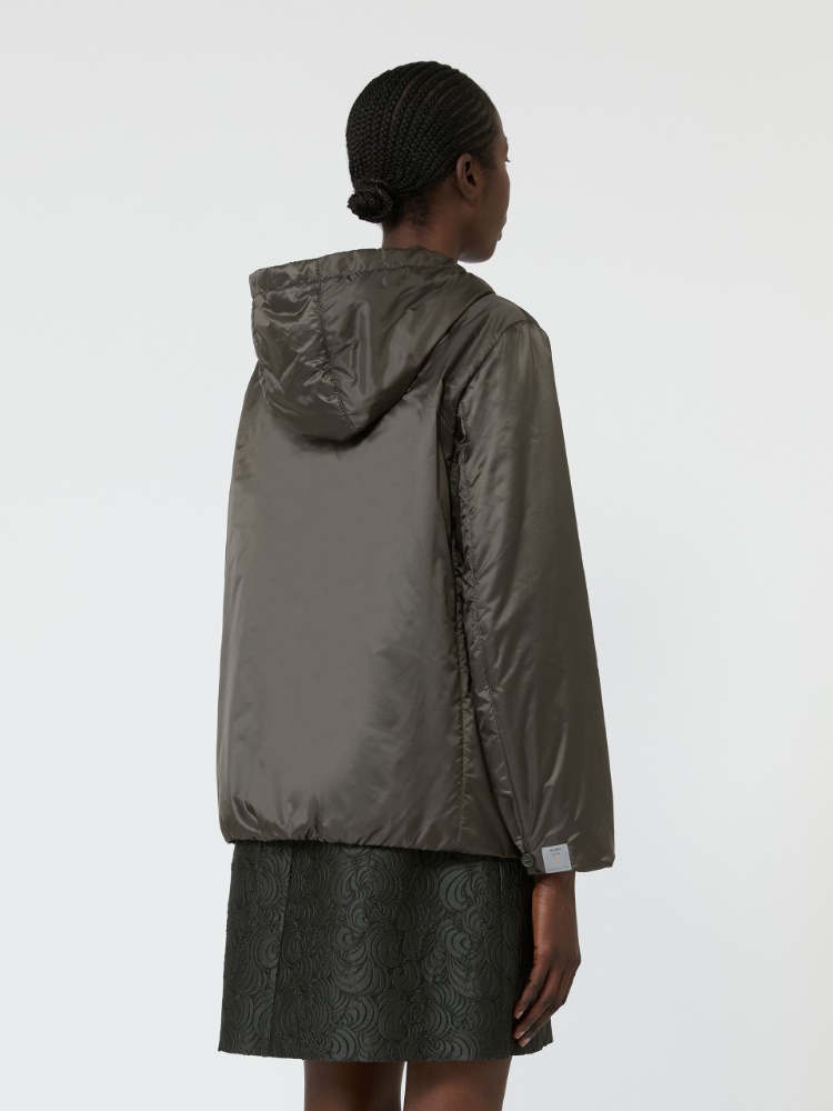 Padded water-repellent hooded jacket - KAKI - 3