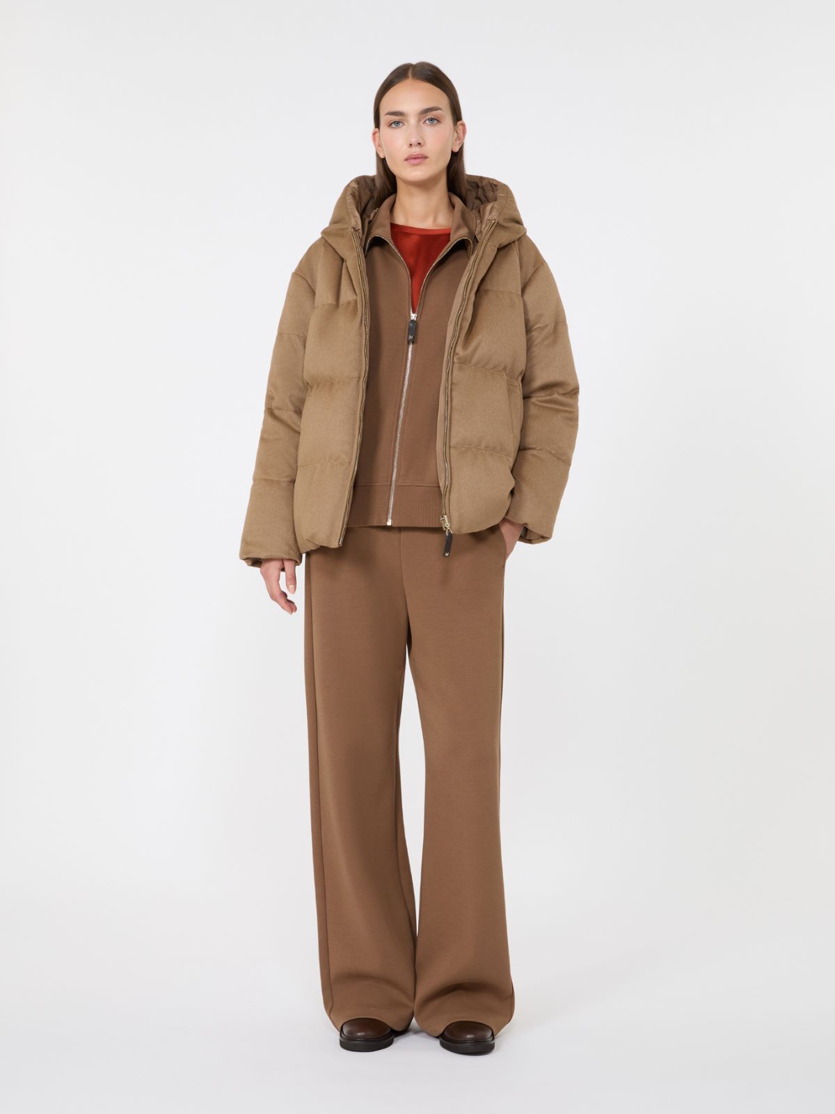 Reversible camel puffer jacket - CAMEL - Max Mara