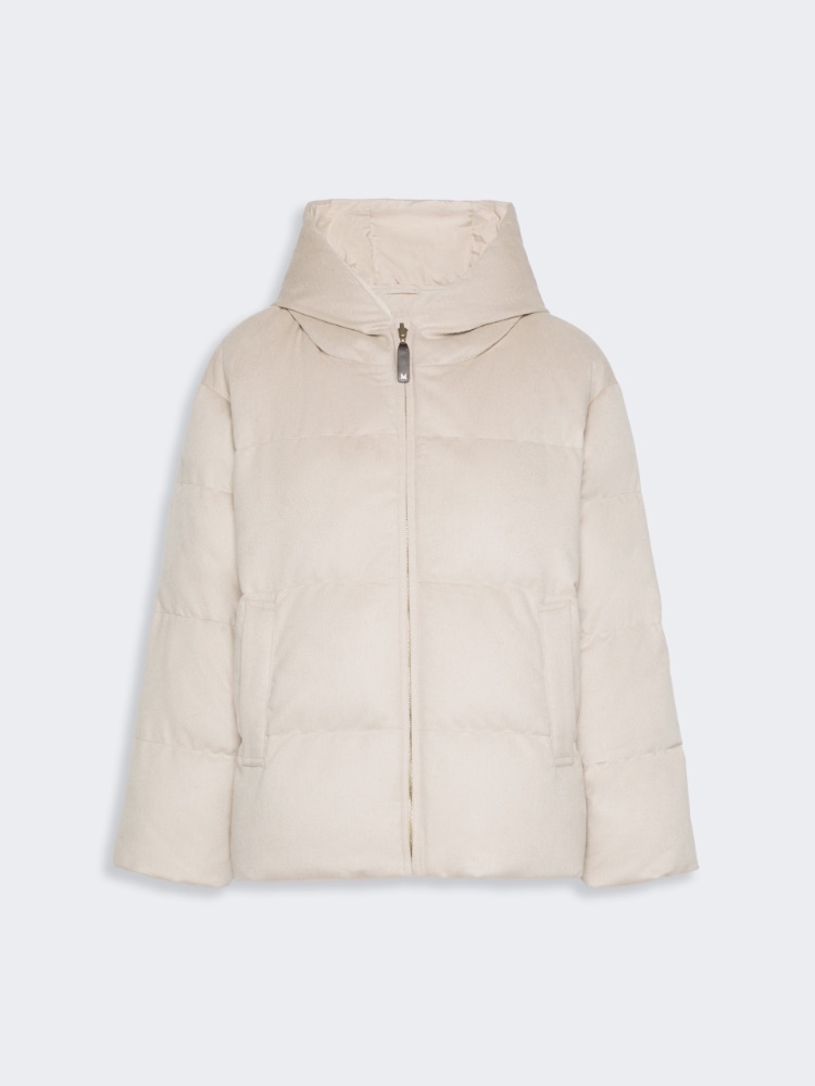 Reversible camel puffer jacket - ALBINO