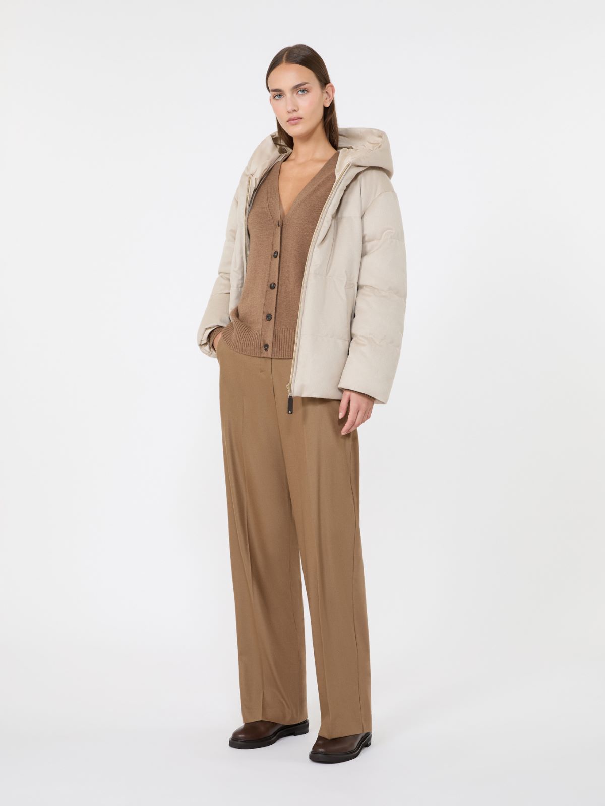 Reversible camel puffer jacket - ALBINO - Max Mara