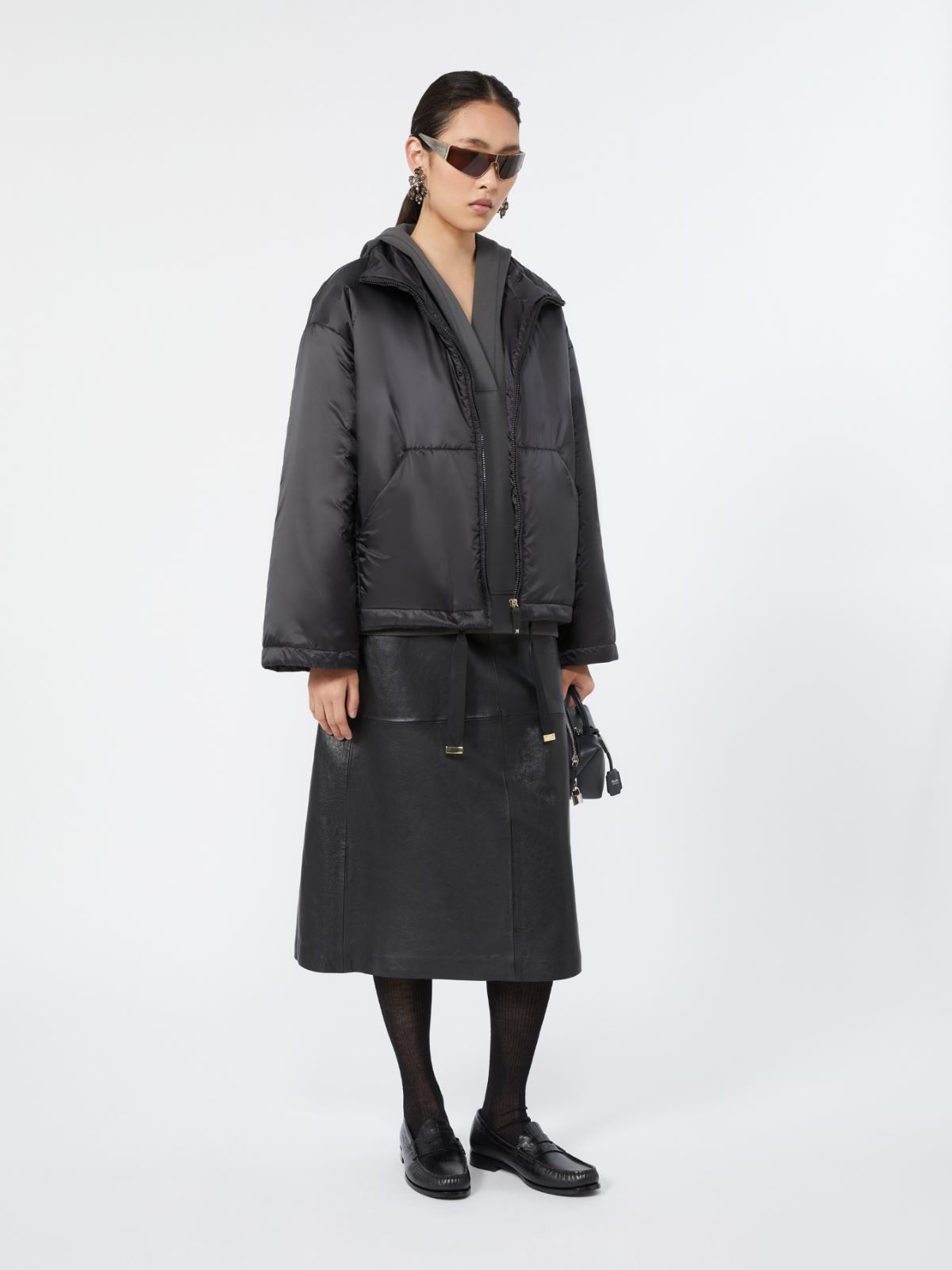 [더 큐브] 크리스티나 발수 패딩 - BLACK - Max Mara The Cube