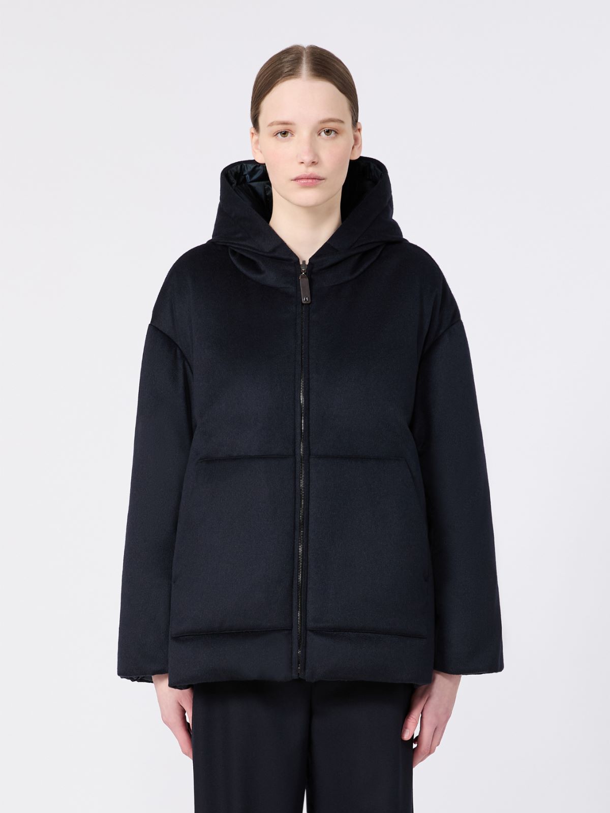 Reversible cashmere puffer jacket - MIDNIGHTBLUE - Max Mara - 2