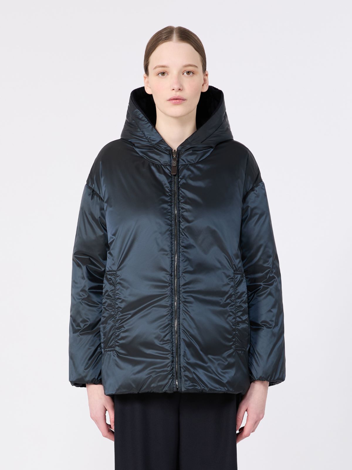 Reversible cashmere puffer jacket - MIDNIGHTBLUE - Max Mara - 5