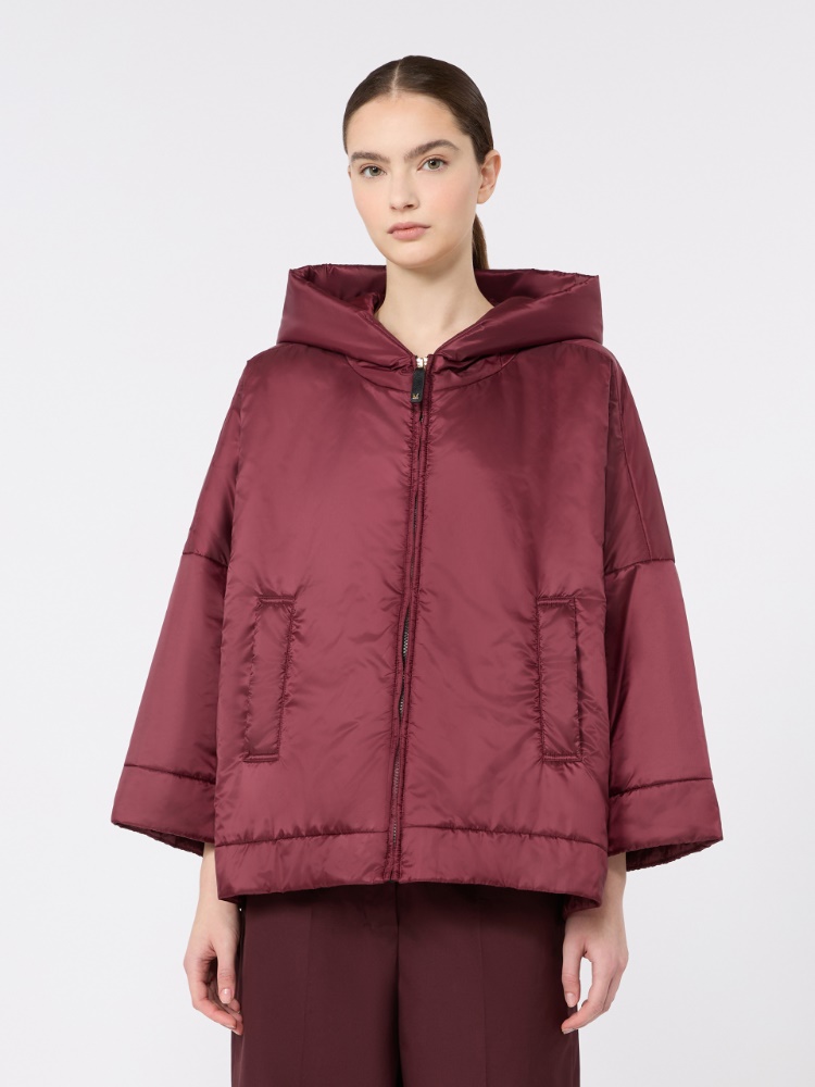 Wattierte Jacke aus wasserabweisendem Canvas mit Kapuze