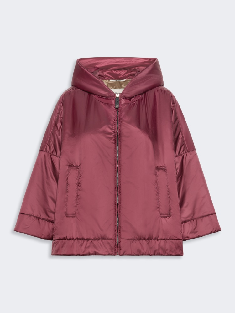 Wattierte Jacke aus wasserabweisendem Canvas mit Kapuze