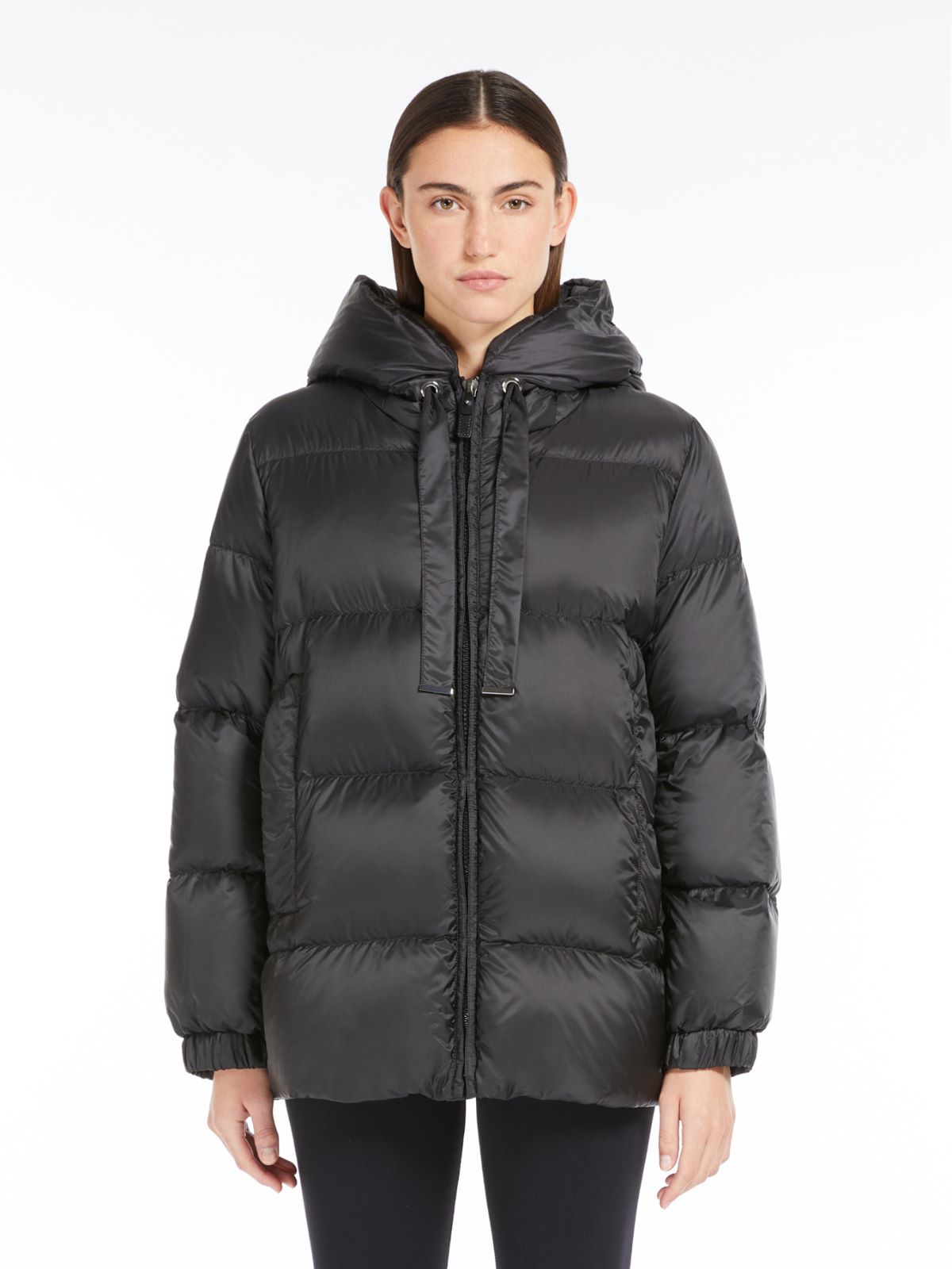 Down jacket in water-repellent canvas - MIDNIGHTBLUE - 2