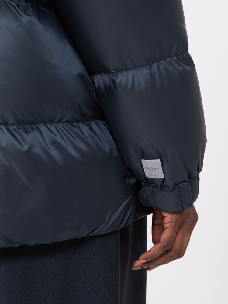 Roomy puffer jacket in water-repellent plain-weave fabric - MIDNIGHTBLUE