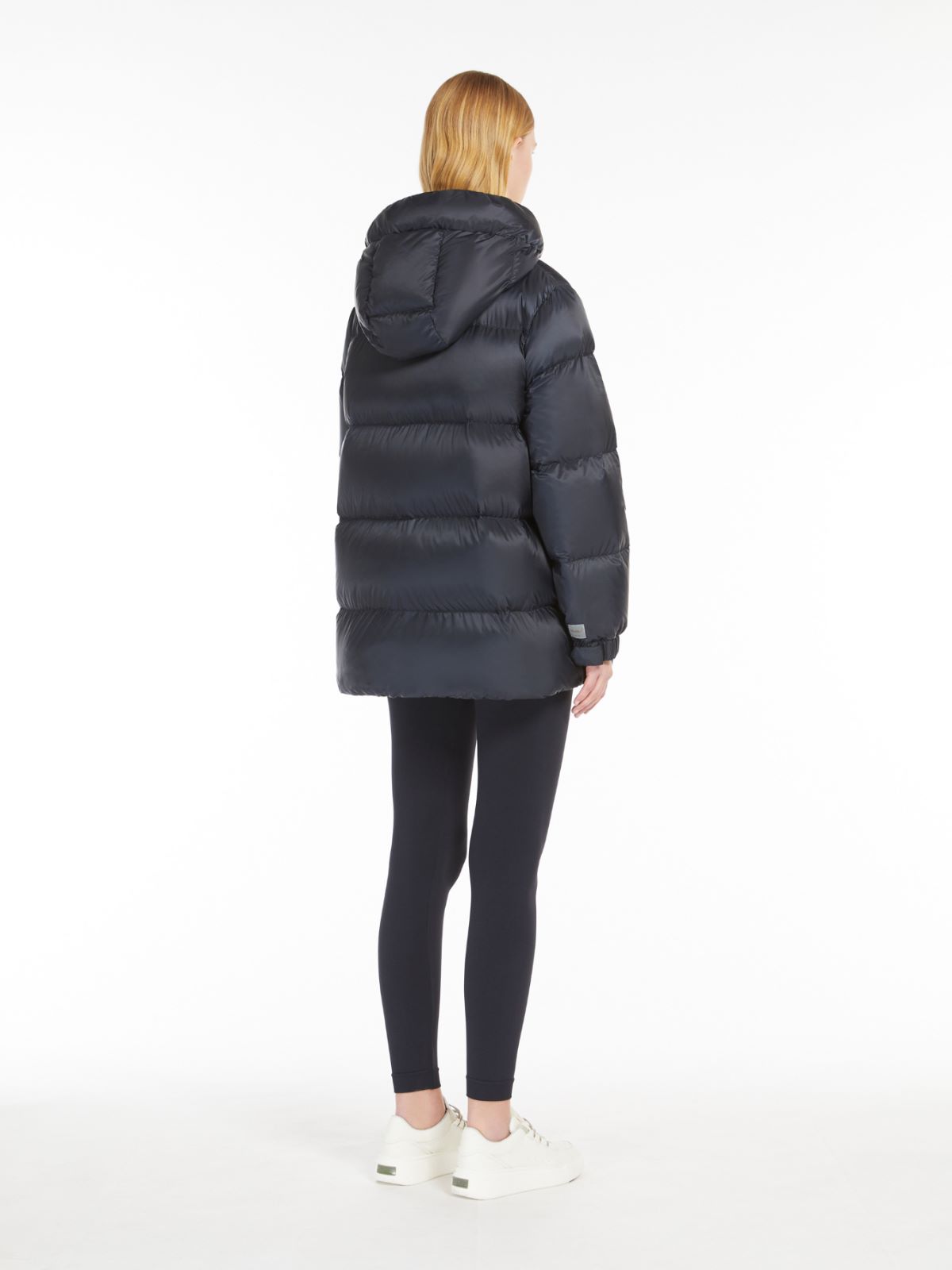 Down jacket in water-repellent canvas - BLACK - 3