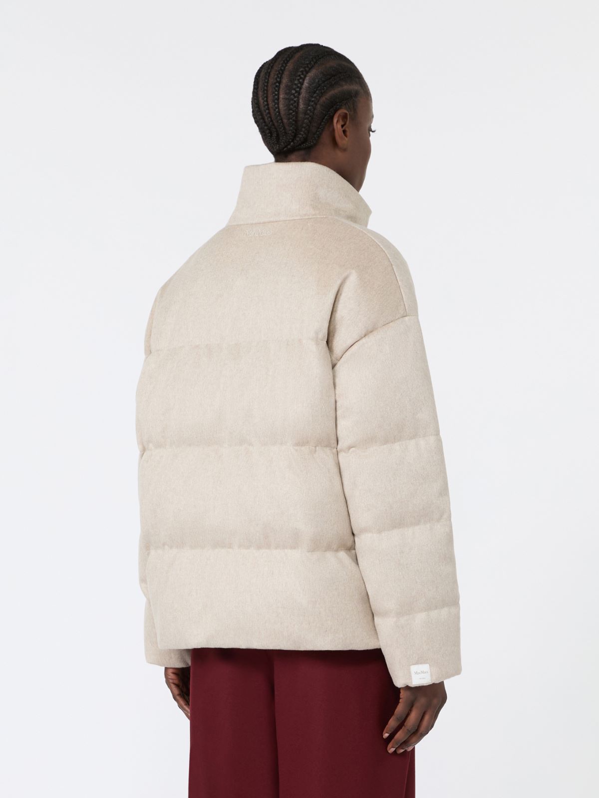Krótka dwustronna pikowana kurtka z kaszmiru - ALBINO - Max Mara - 3