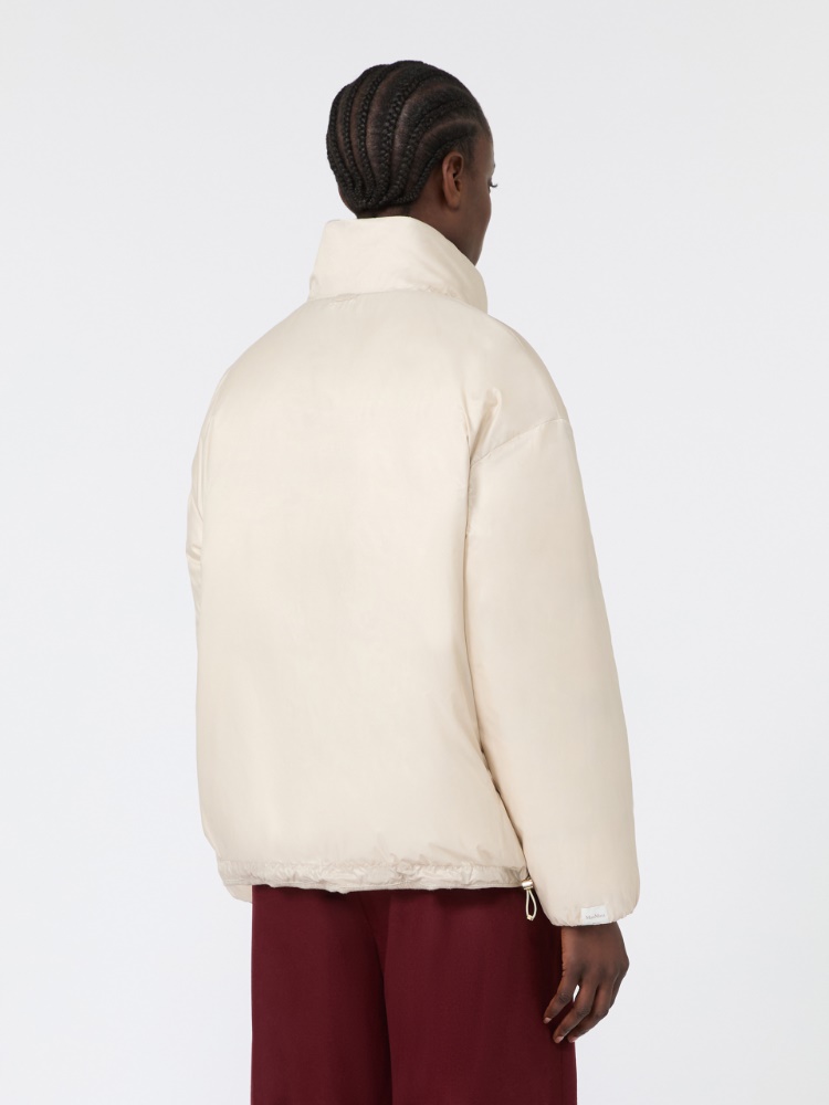 Short reversible cashmere puffer jacket - ALBINO