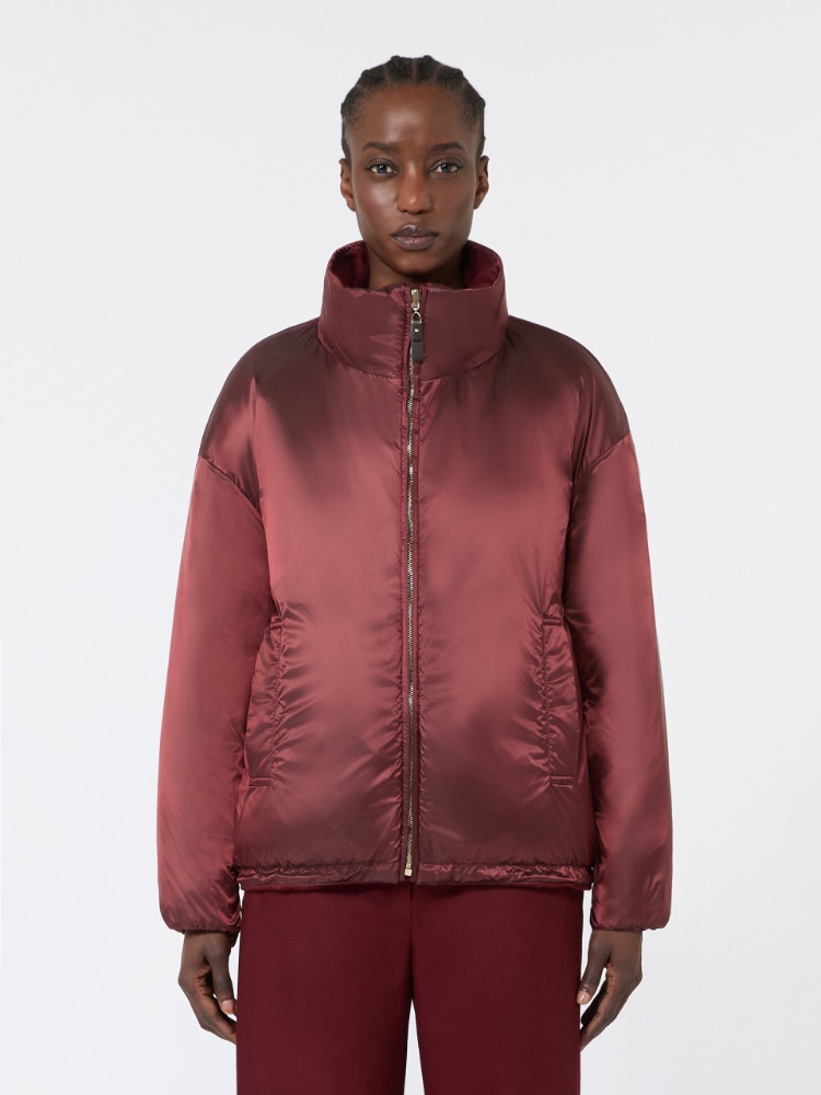 Short reversible cashmere puffer jacket - BORDEAUX - Max Mara - 5