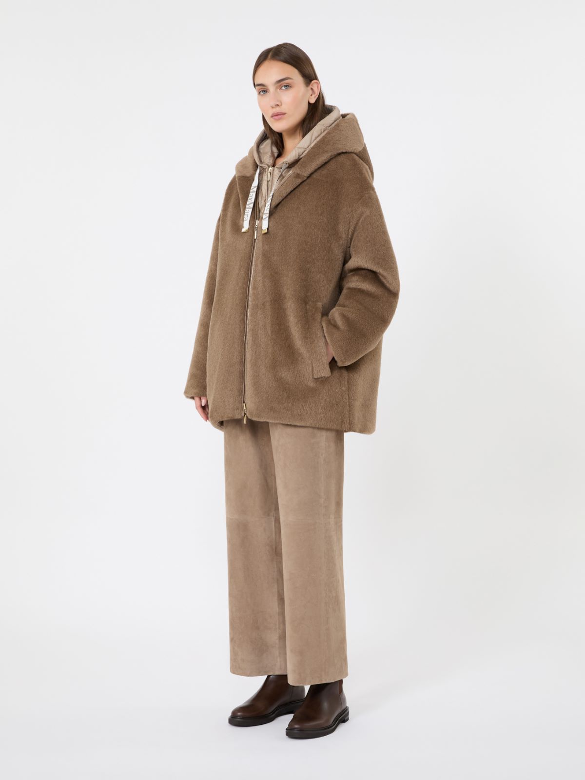 Imbottito reversibile ampio in lana e alpaca - HONEY - Max Mara