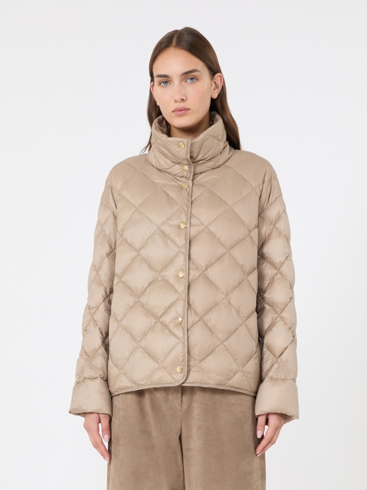 Slim-fit puffer jacket in water-repellent plain-weave fabric - BEIGE - Max Mara - 2