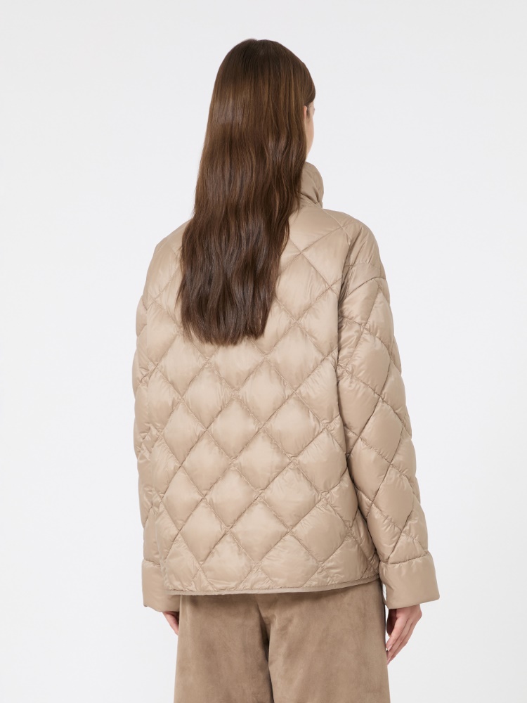 Slim-fit puffer jacket in water-repellent plain-weave fabric - BEIGE - Max Mara - 3