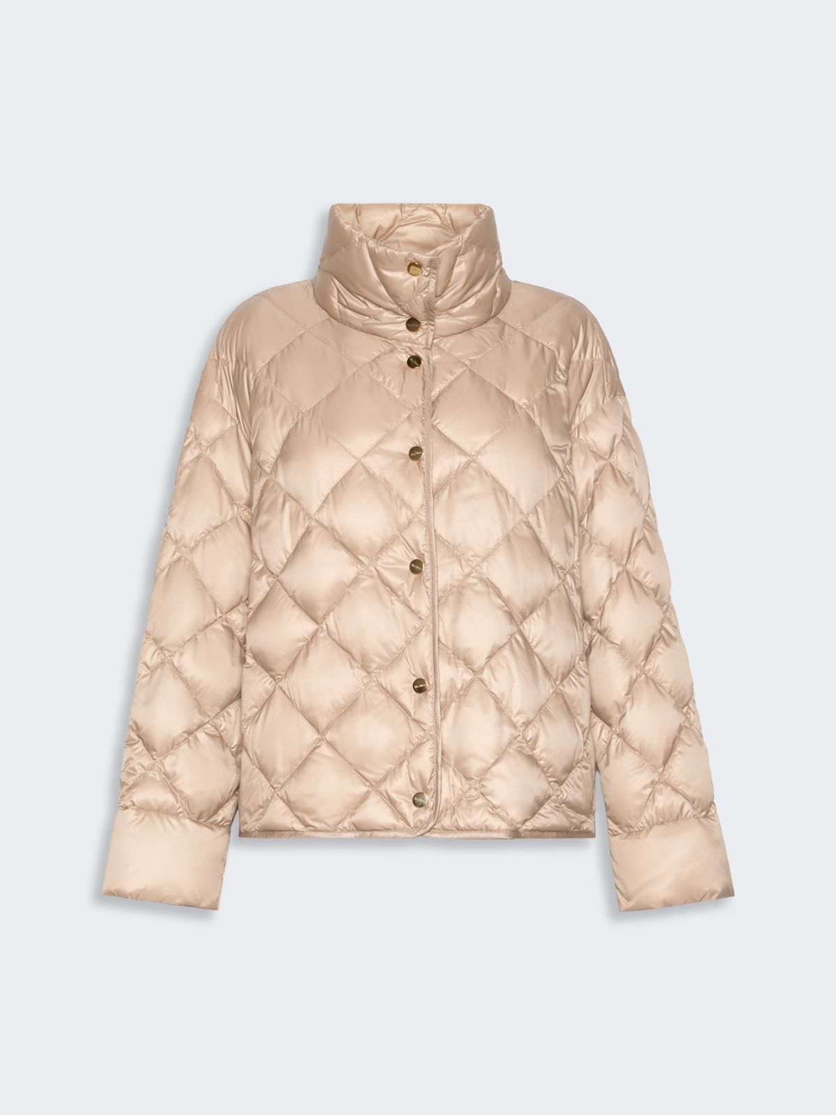 Slim-fit puffer jacket in water-repellent plain-weave fabric - BEIGE - Max Mara - 5