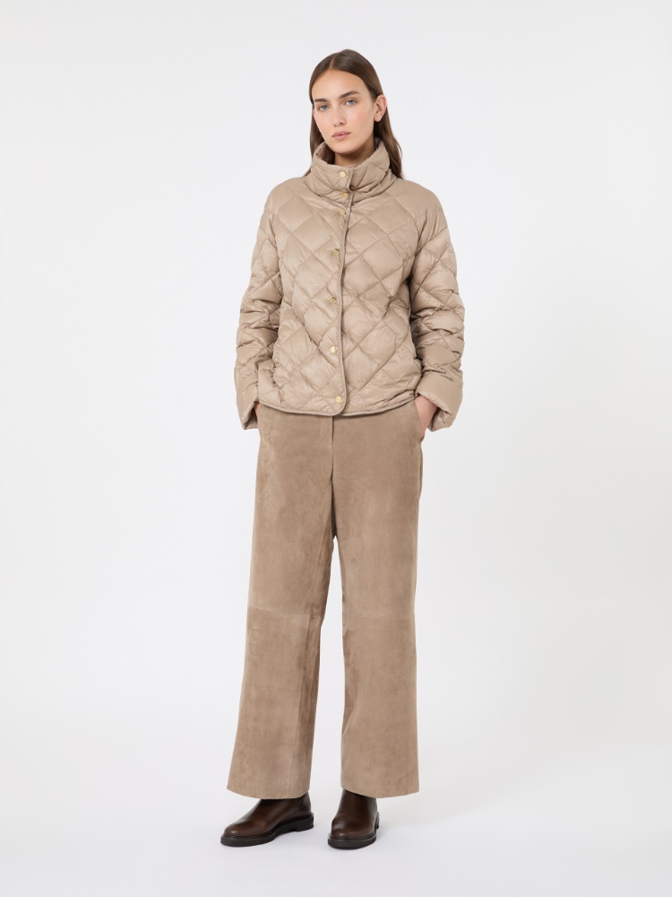 Slim-fit puffer jacket in water-repellent plain-weave fabric - BEIGE - Max Mara
