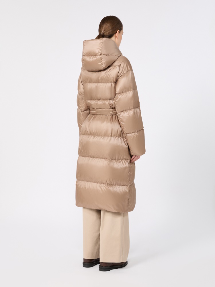 Long puffer in water-repellent plain-weave fabric - CLAY - Max Mara - 3