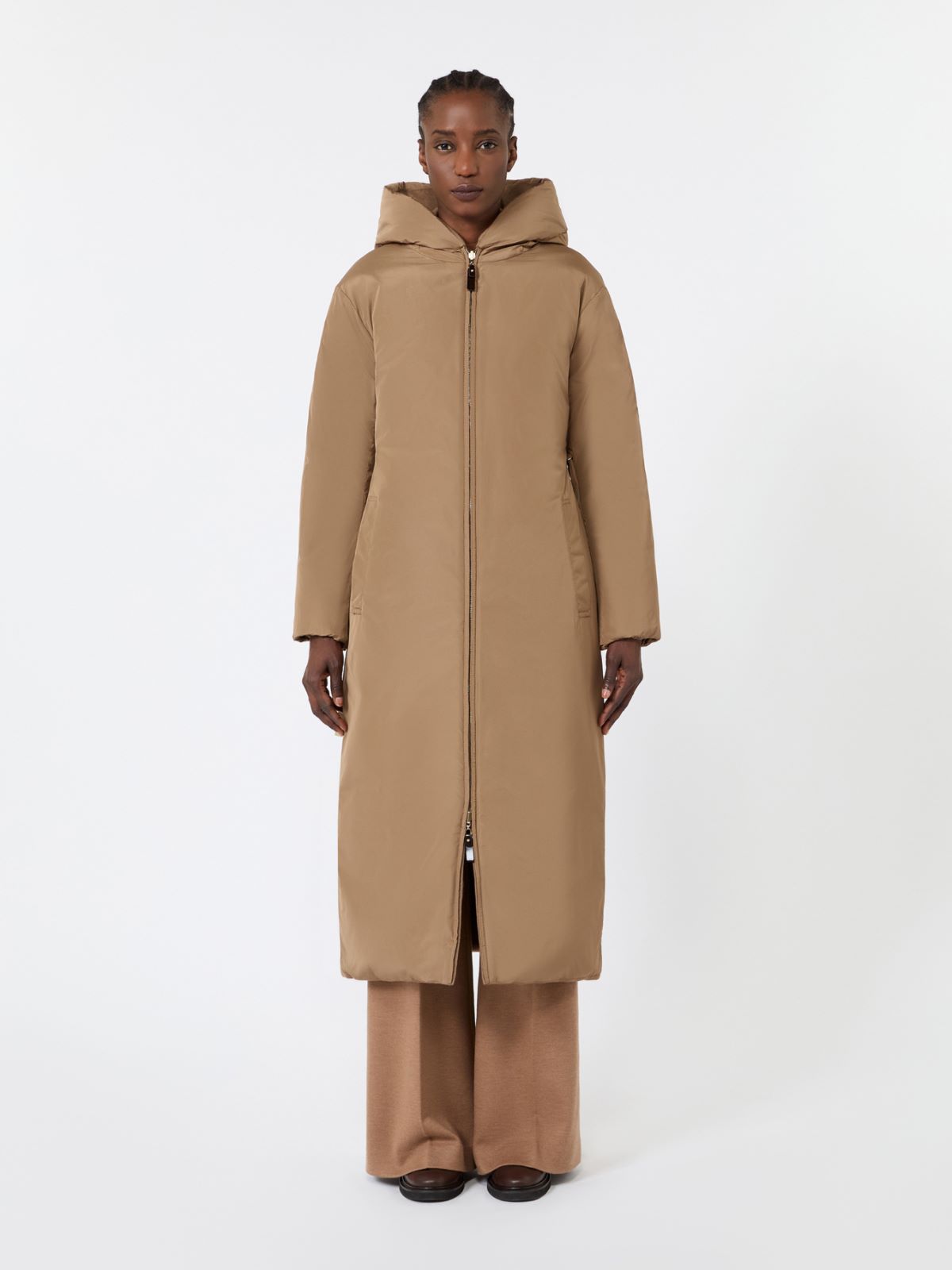 Long reversible puffer in camel - CAMEL - Max Mara - 4