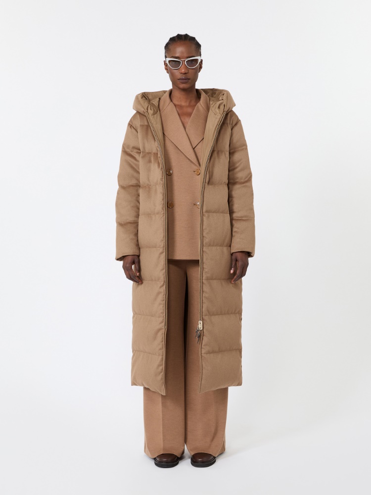Long reversible puffer in camel - CAMEL