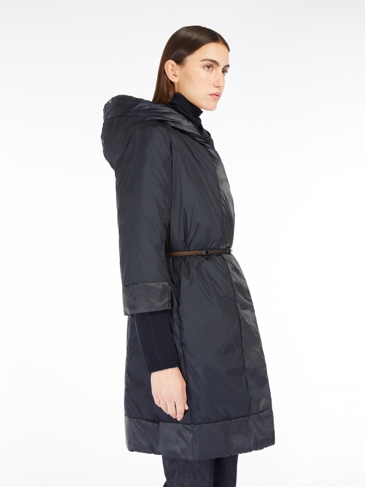 Reversible down jacket in water-repellent satin - MIDNIGHTBLUE - 5