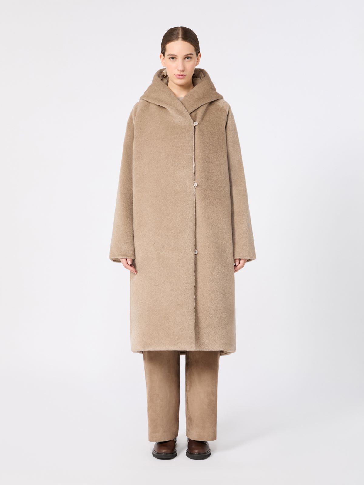Imbottito reversibile in alpaca e lana dalla texture morbida - BEIGE - Max Mara - 2