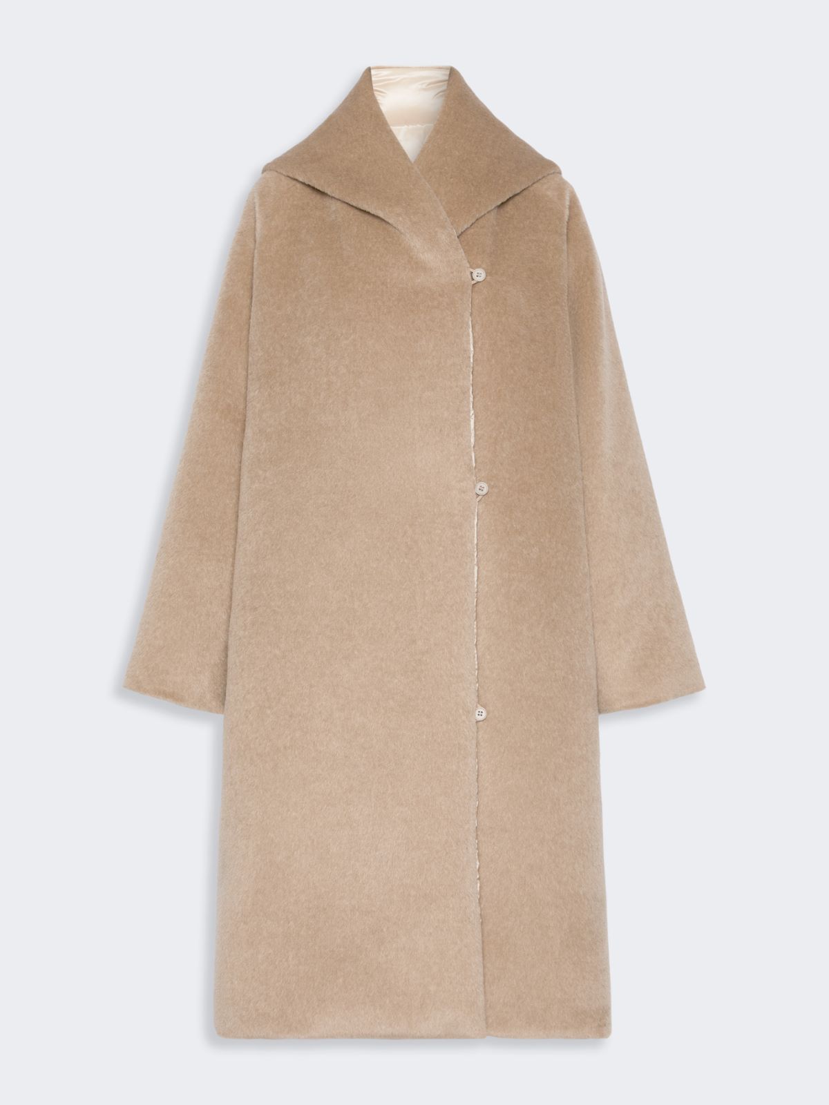 Imbottito reversibile in alpaca e lana dalla texture morbida - BEIGE - Max Mara - 5