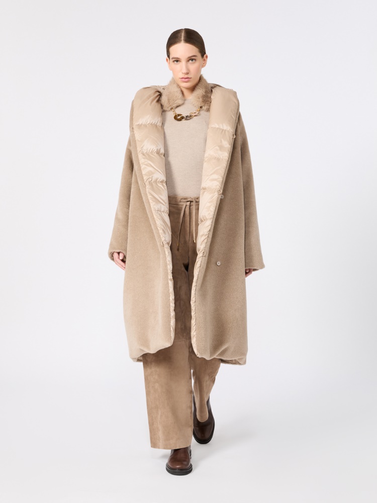 Imbottito reversibile in alpaca e lana dalla texture morbida - BEIGE