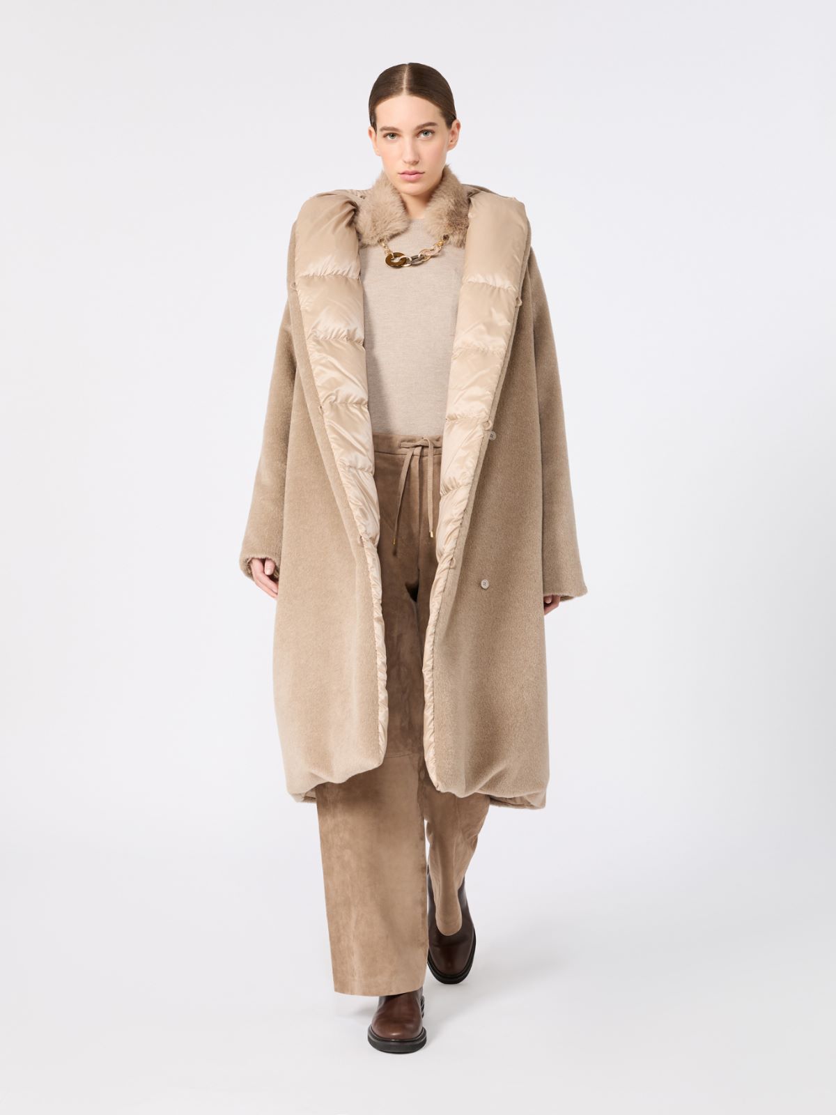 Imbottito reversibile in alpaca e lana dalla texture morbida - BEIGE - Max Mara