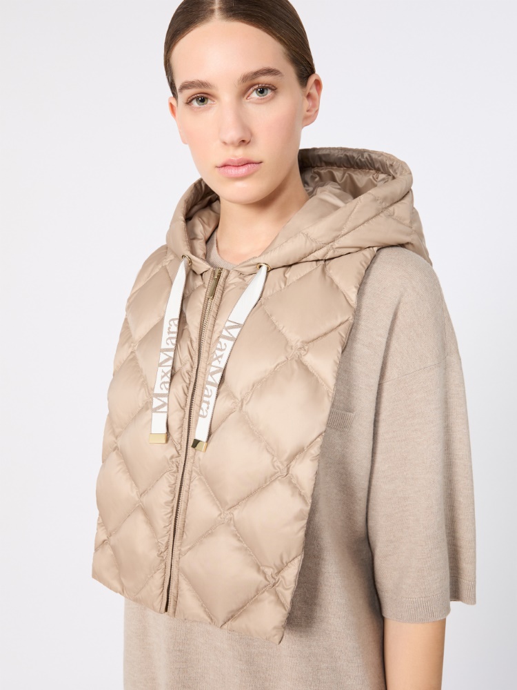 Water-repellent canvas hooded collar - BEIGE - Max Mara - 2