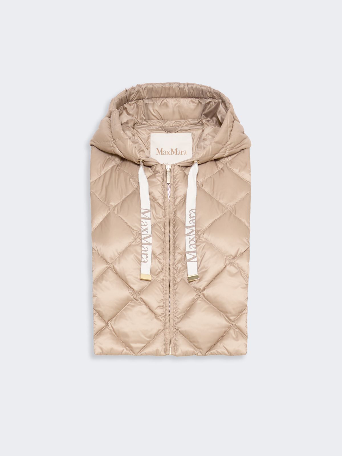 Water-repellent canvas hooded collar - BEIGE - Max Mara